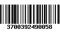 Código de Barras 3700392490058