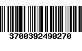 Código de Barras 3700392490270