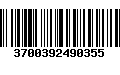 Código de Barras 3700392490355