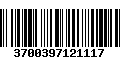 Código de Barras 3700397121117