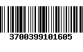 Código de Barras 3700399101605