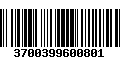 Código de Barras 3700399600801