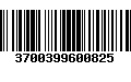 Código de Barras 3700399600825