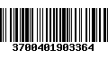 Código de Barras 3700401903364