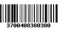 Código de Barras 3700408380380