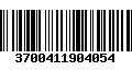 Código de Barras 3700411904054