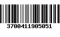 Código de Barras 3700411905051