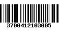 Código de Barras 3700412103005