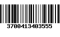 Código de Barras 3700413403555