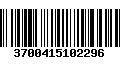 Código de Barras 3700415102296