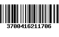 Código de Barras 3700416211706