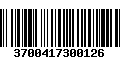 Código de Barras 3700417300126