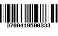 Código de Barras 3700419500333