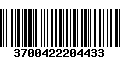 Código de Barras 3700422204433