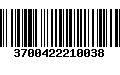 Código de Barras 3700422210038