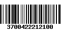 Código de Barras 3700422212100