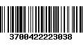 Código de Barras 3700422223038