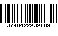 Código de Barras 3700422232009