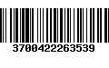 Código de Barras 3700422263539