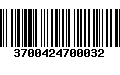 Código de Barras 3700424700032