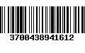 Código de Barras 3700438941612