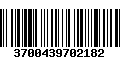 Código de Barras 3700439702182