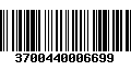 Código de Barras 3700440006699