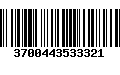 Código de Barras 3700443533321