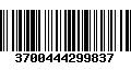 Código de Barras 3700444299837