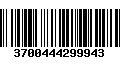 Código de Barras 3700444299943