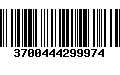 Código de Barras 3700444299974