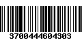 Código de Barras 3700444604303