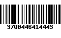 Código de Barras 3700446414443