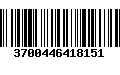 Código de Barras 3700446418151