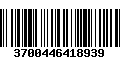 Código de Barras 3700446418939