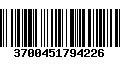 Código de Barras 3700451794226