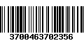 Código de Barras 3700463702356
