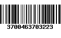 Código de Barras 3700463703223