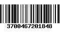 Código de Barras 3700467201848