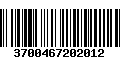 Código de Barras 3700467202012