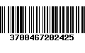 Código de Barras 3700467202425