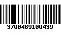 Código de Barras 3700469100439