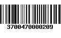 Código de Barras 3700470000209