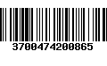 Código de Barras 3700474200865