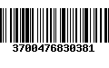 Código de Barras 3700476830381