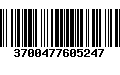 Código de Barras 3700477605247