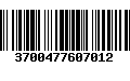 Código de Barras 3700477607012