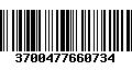 Código de Barras 3700477660734