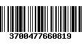 Código de Barras 3700477660819