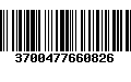 Código de Barras 3700477660826